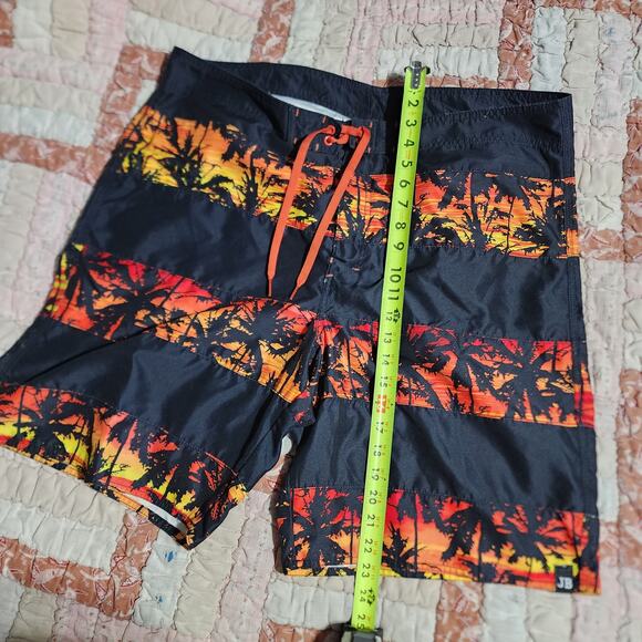 JOE BOXER Mens' Size 38  Waist Swim Suit-Sunset and Palm Trees - Picture 4 of 7